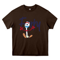 Chocolate Brown forky Heavy Core Tee - minhPixels