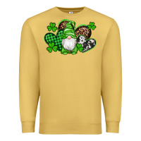 Antique Gold st patricks day gnome with western hearts Premium Sweatshirt - Artiststas