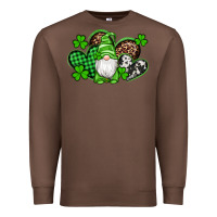 St Patricks Day Gnome With Western Hearts Premium Sweatshirt | Teevron