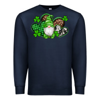Navy st patricks day gnome with western hearts Premium Sweatshirt - Artiststas