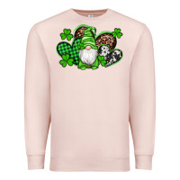 Pale Pink st patricks day gnome with western hearts Premium Sweatshirt - Artiststas