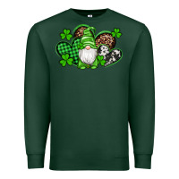 Sports Green st patricks day gnome with western hearts Premium Sweatshirt - Artiststas
