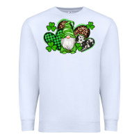 White st patricks day gnome with western hearts Premium Sweatshirt - Artiststas