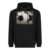 Black sports soccer background Heavyweight Hoodie - Artiststas
