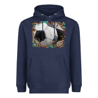Navy sports soccer background Heavyweight Hoodie - Artiststas