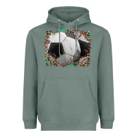 Sage sports soccer background Heavyweight Hoodie - Artiststas