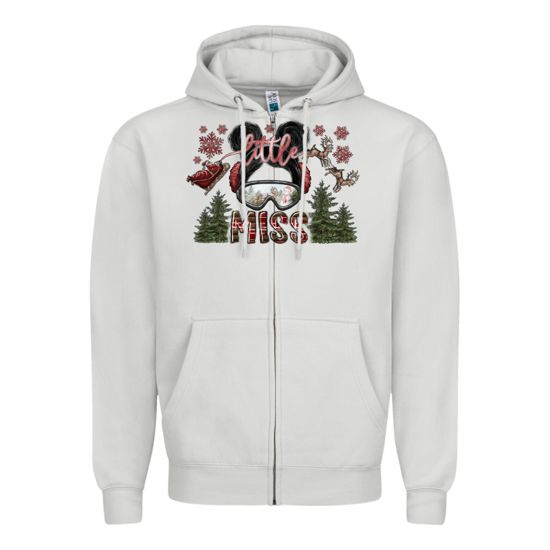 Little Miss Zipper Hoodie by SublimationCraftShop | Teevron