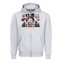 Heather Grey little miss Zipper Hoodie - SublimationCraftShop