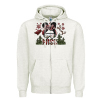 Oatmeal Heather little miss Zipper Hoodie - SublimationCraftShop