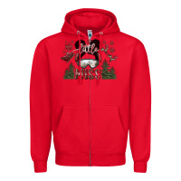 Red little miss Zipper Hoodie - SublimationCraftShop