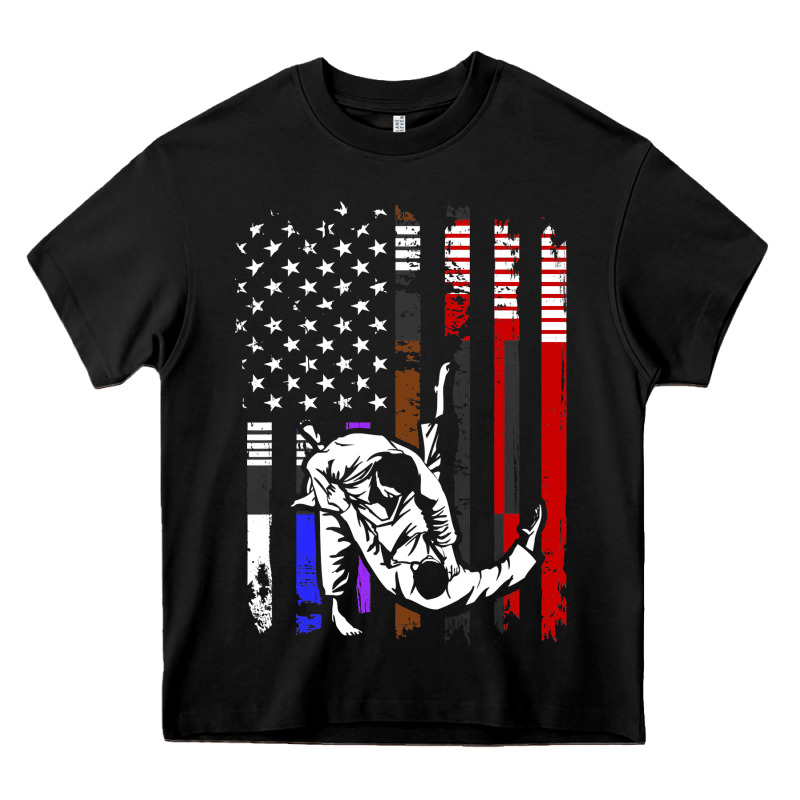 B.ra.zi.li.an J.i.u Jit.su Stars & Stripes Rank B.j Flag Shirt Heavy Core Tee by minhPixels | Teevron