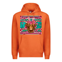 Carrot easter longhaired cow Premium Hoodie - Jasminsmagicworld