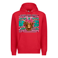Red easter longhaired cow Premium Hoodie - Jasminsmagicworld
