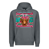 Rock easter longhaired cow Premium Hoodie - Jasminsmagicworld