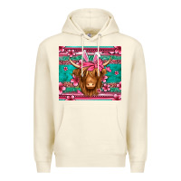 Sandshell easter longhaired cow Premium Hoodie - Jasminsmagicworld
