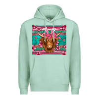 Seafoam easter longhaired cow Premium Hoodie - Jasminsmagicworld