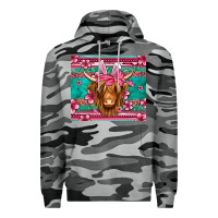 Slate Camo easter longhaired cow Premium Hoodie - Jasminsmagicworld