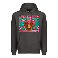 Smoke easter longhaired cow Premium Hoodie - Jasminsmagicworld