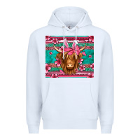 White easter longhaired cow Premium Hoodie - Jasminsmagicworld