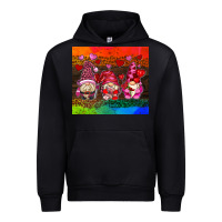 Black valentines day gnome Urban Hoodie - AdoDesignShop