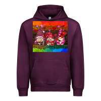 Mauve Wine valentines day gnome Urban Hoodie - AdoDesignShop