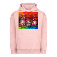 Pigment Salmon valentines day gnome Urban Hoodie - AdoDesignShop