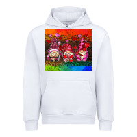 White valentines day gnome Urban Hoodie - AdoDesignShop