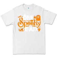 White one spooky dad funny cat boo dad halloween costume design t shirt Premium Tee - minhPixels