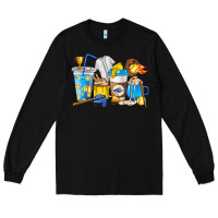 Black Softball coffee cups Long Sleeve Tee - HowdyJamesFarm