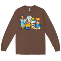 Chestnut Softball coffee cups Long Sleeve Tee - HowdyJamesFarm