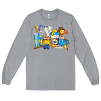 Heather Grey Softball coffee cups Long Sleeve Tee - HowdyJamesFarm