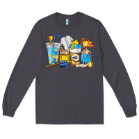 Smoke Softball coffee cups Long Sleeve Tee - HowdyJamesFarm