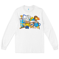 White Softball coffee cups Long Sleeve Tee - HowdyJamesFarm