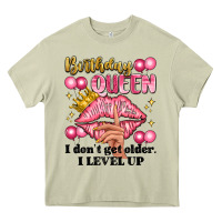 Mossy birthday queen i dont get older i level up Heavy Core Tee - Artiststas