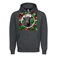 Smoke christmas black angus cow Zipper Hoodie - LillyAllenDesigns