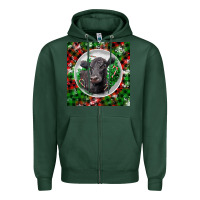 Sports Green christmas black angus cow Zipper Hoodie - LillyAllenDesigns