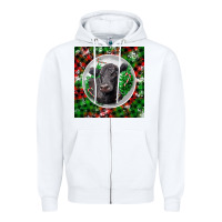 White christmas black angus cow Zipper Hoodie - LillyAllenDesigns