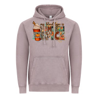 Vintage Zinc my blood type is pumpkin spice Vintage Hoodie - CowGirlArtShop