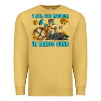 Antique Gold easter a lot can happen in three days western sunflowers Premium Sweatshirt - Artiststas