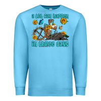 Ocean Blue easter a lot can happen in three days western sunflowers Premium Sweatshirt - Artiststas