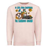 Pale Pink easter a lot can happen in three days western sunflowers Premium Sweatshirt - Artiststas