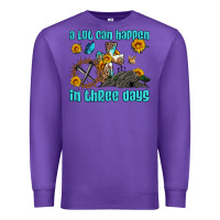 Purple easter a lot can happen in three days western sunflowers Premium Sweatshirt - Artiststas
