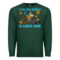 Sports Green easter a lot can happen in three days western sunflowers Premium Sweatshirt - Artiststas