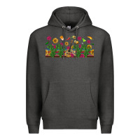 Charcoal Heather mexican sombrero guitar rose cactus libbey  cup Premium Hoodie - BundleAndBundleShop