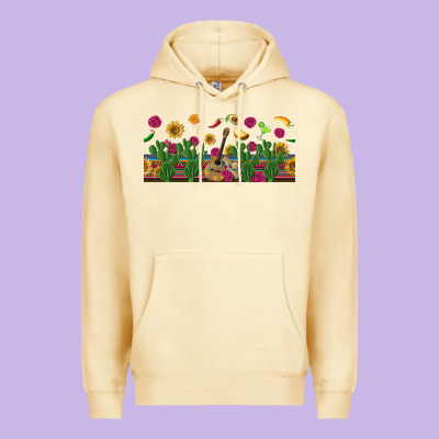 Mexican Sombrero Guitar Rose Cactus Libbey  Cup Premium Hoodie Designed By Bundleandbundleshop