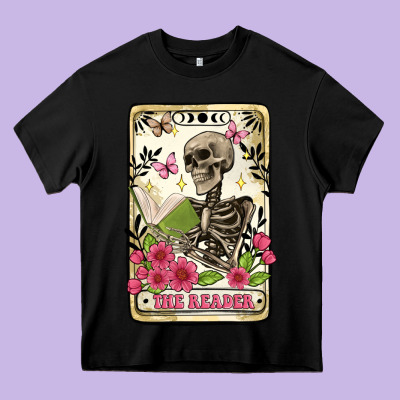 The Reader Tarot Card Heavy Core Tee Designed By Artiststas