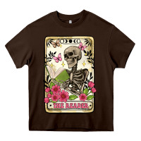Chocolate Brown the reader tarot card Heavy Core Tee - Artiststas