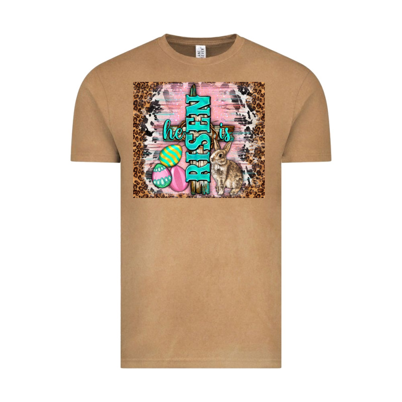 Western He Is Risen With Rabbit Vintage Tee by TumblerDesignByShophia | Teevron