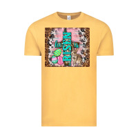 Vintage Mustard western he is risen with rabbit Vintage Tee - TumblerDesignByShophia