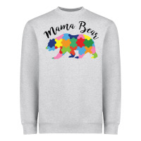 Heather Grey mama bear Heavyweight Sweatshirt - CowhideDigitalArt